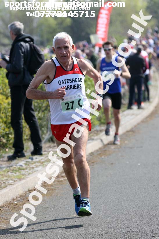 Senior mens 2019 Elswick Harirers Good Friday Road Relay, Newburn, Newcastle. Photo:  David T. Hewitson/Sports for All Pics